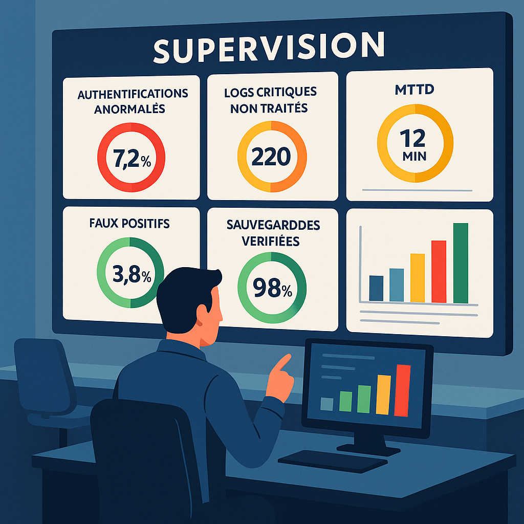 Supervision informatique : les 5 indicateurs qui devraient alerter votre direction en 2025